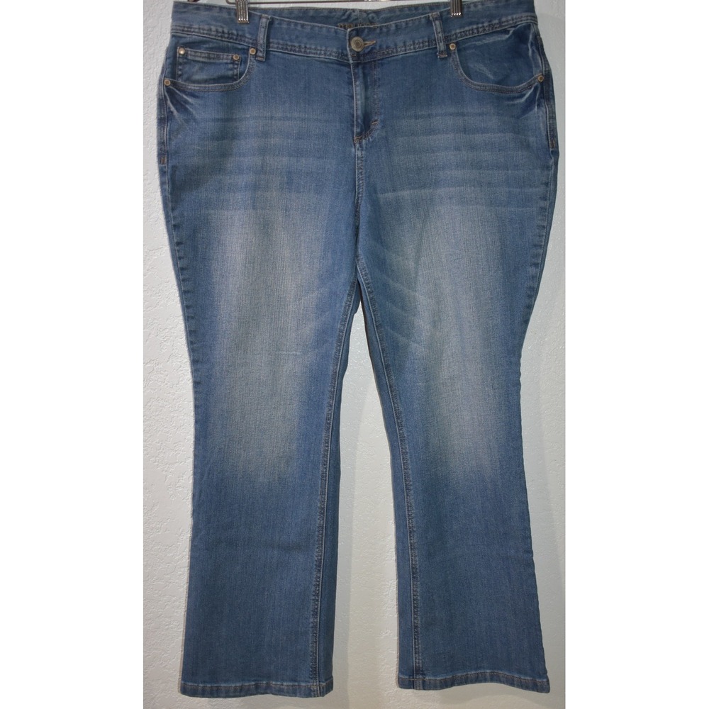 Maurices‎ Bootcut Jeans Size 20 Short Blue Comfy Stretch Denim 5-Pocket 20 SHORT